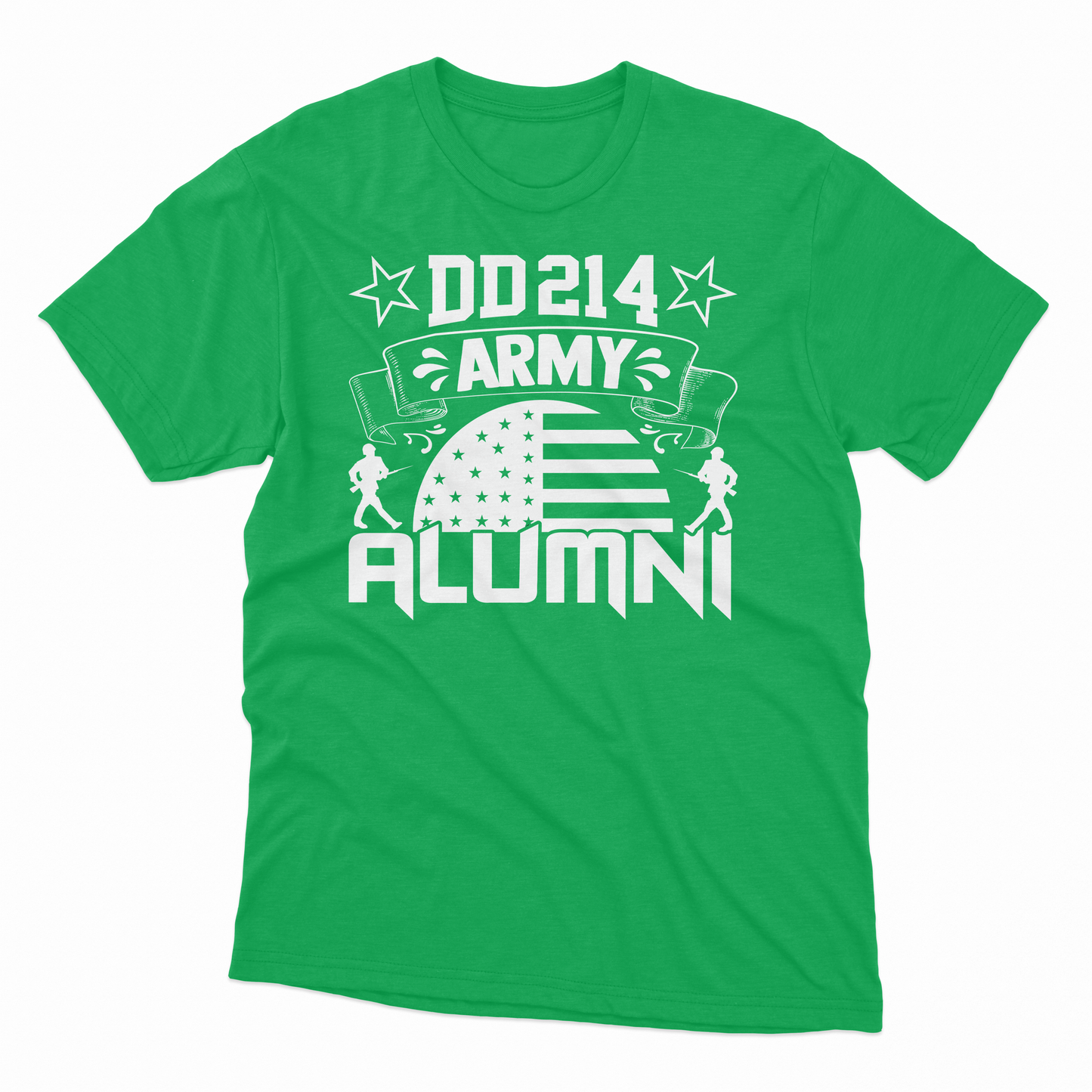 'DD214 Army Alumni' T-Shirt - Irish Green