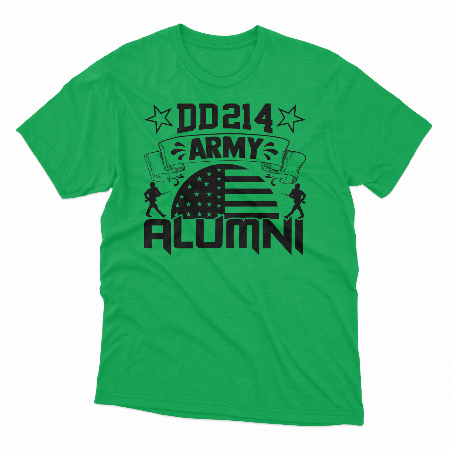 'DD214 Army Alumni' T-Shirt - Irish Green