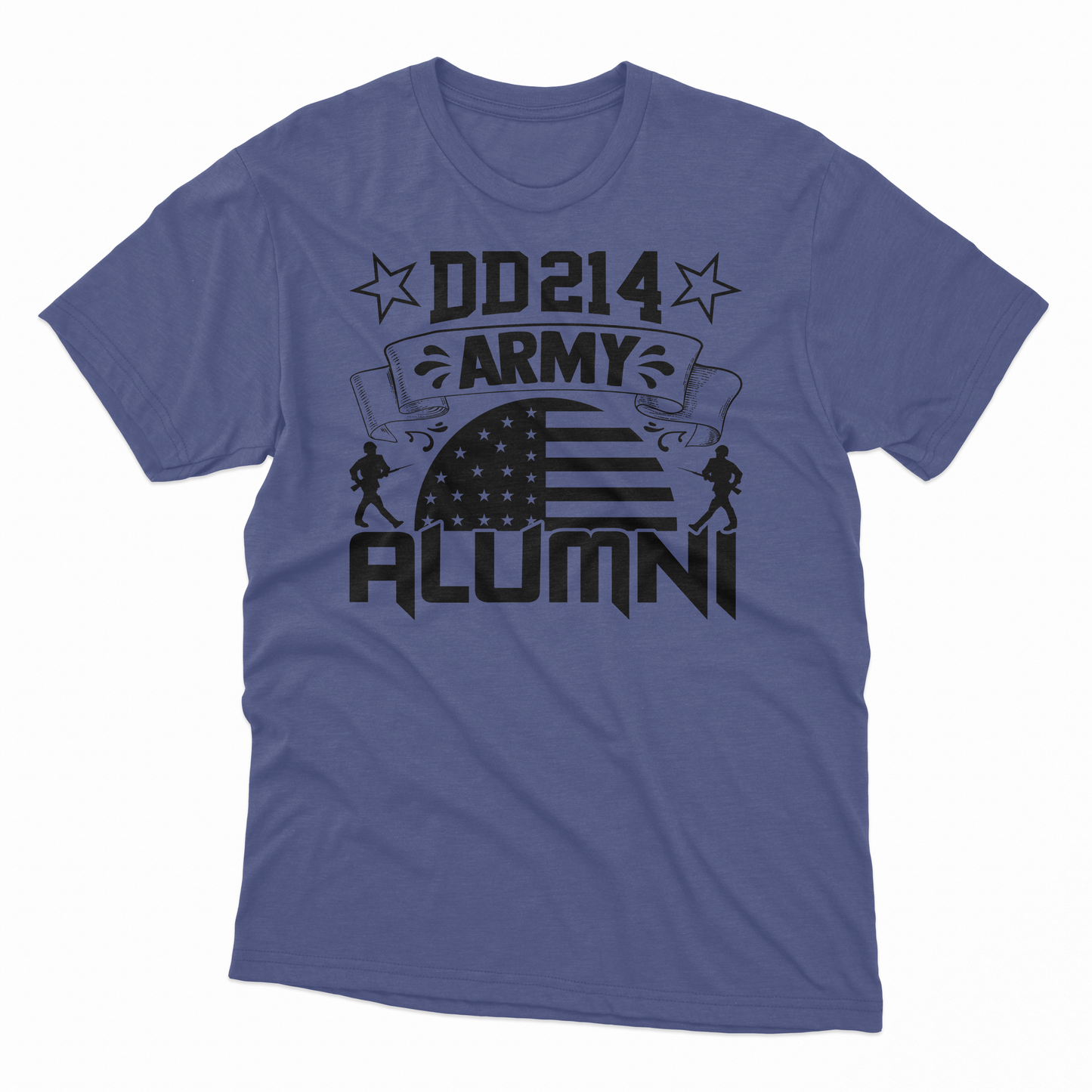 DD214 Army Alumni T-Shirt - Purple