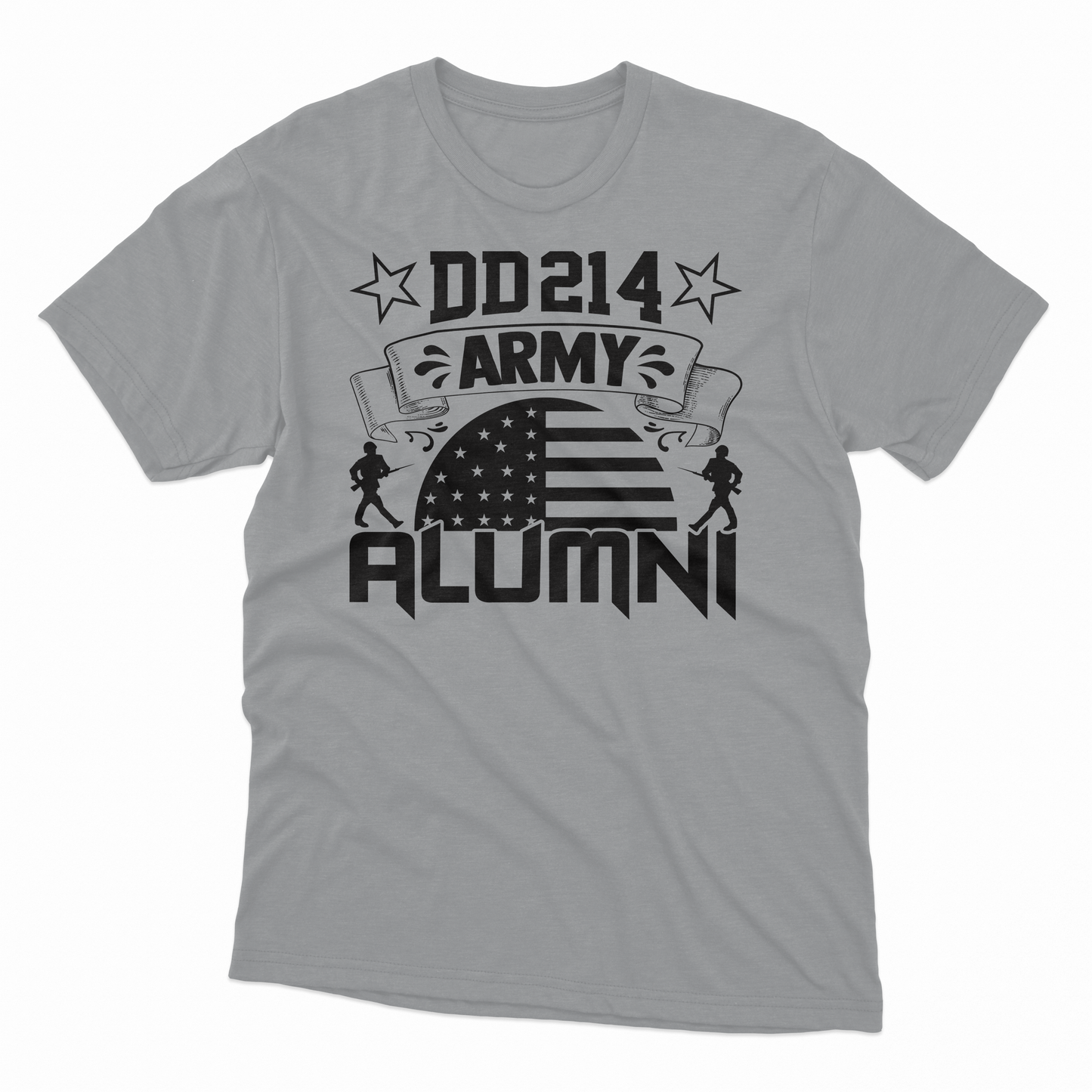 DD214 Army Alumni T-Shirt - Sport Grey