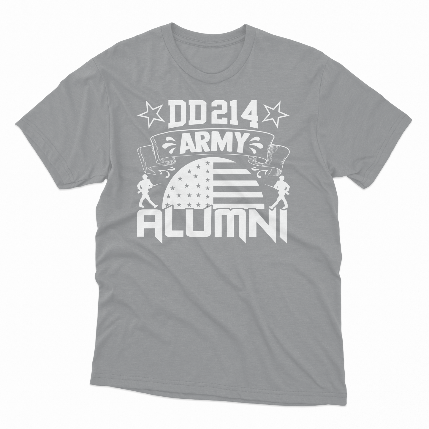 DD214 Army Alumni T-Shirt - Sport Grey