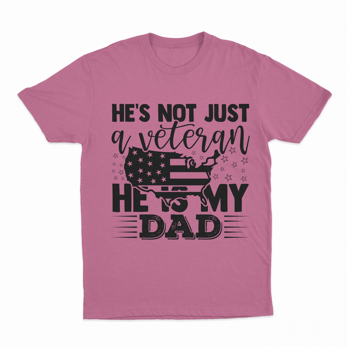 My Veteran Dad Youth T-Shirt - Azalea