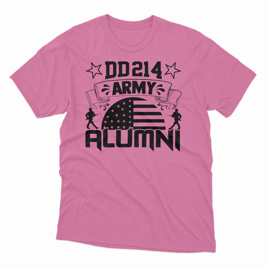 'DD214 Army Alumni' T-Shirt - Azalea