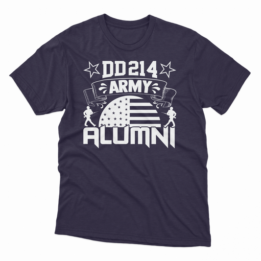 'DD214 Army Alumni' T-Shirt - Blackberry