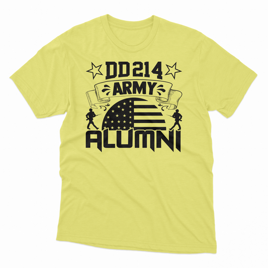 'DD214 Army Alumni' T-Shirt - Cornsilk