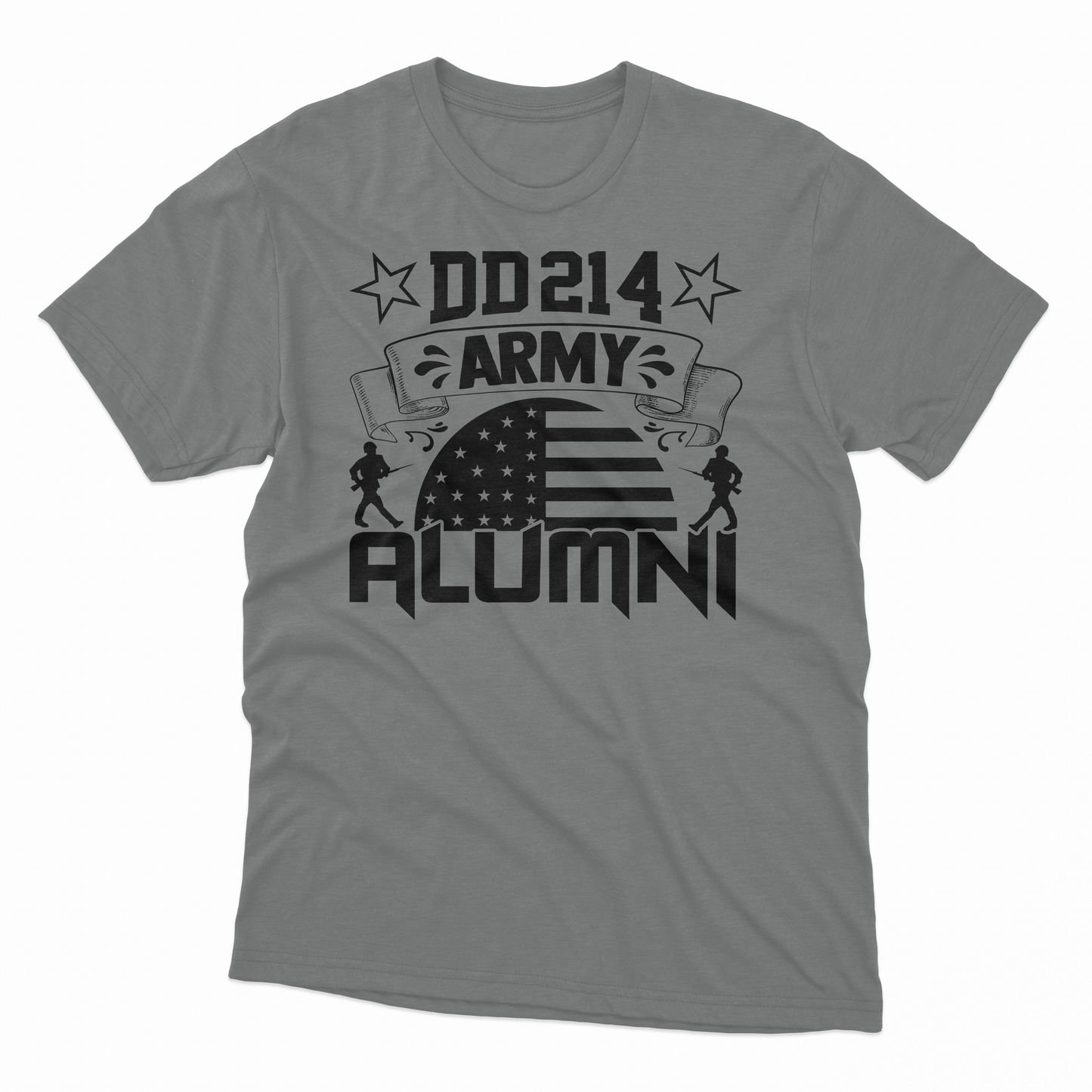 'DD214 Army Alumni' T-Shirt - Graphite Heather