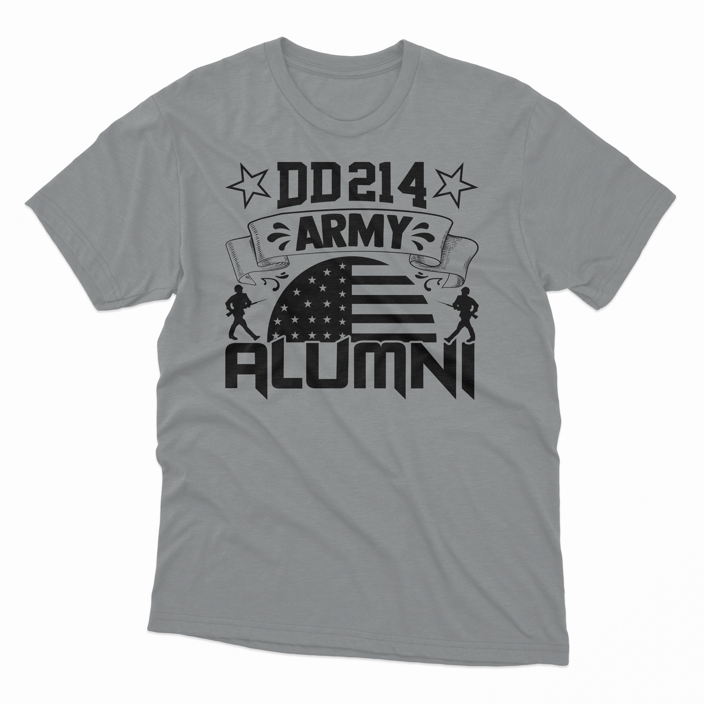 'DD214 Army Alumni' T-Shirt - Gravel