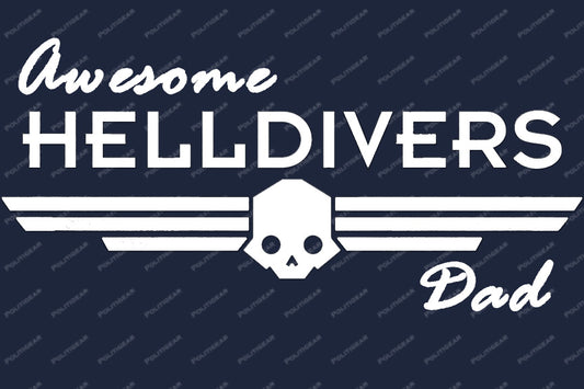 Awesome Helldivers Dad Automobile Car Vinyl Decal