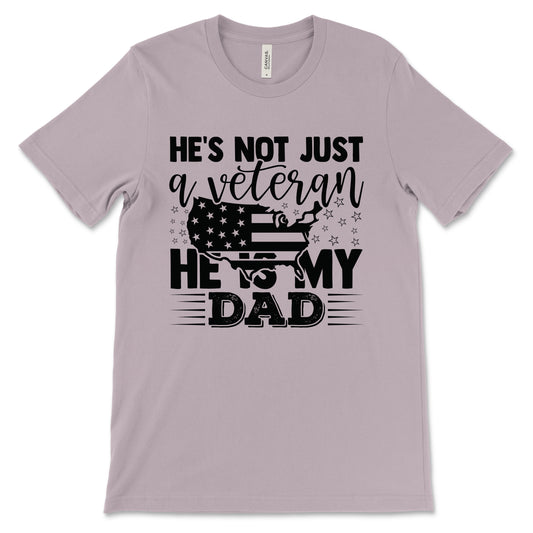 My Veteran Dad Adult T-Shirt - Light Violet