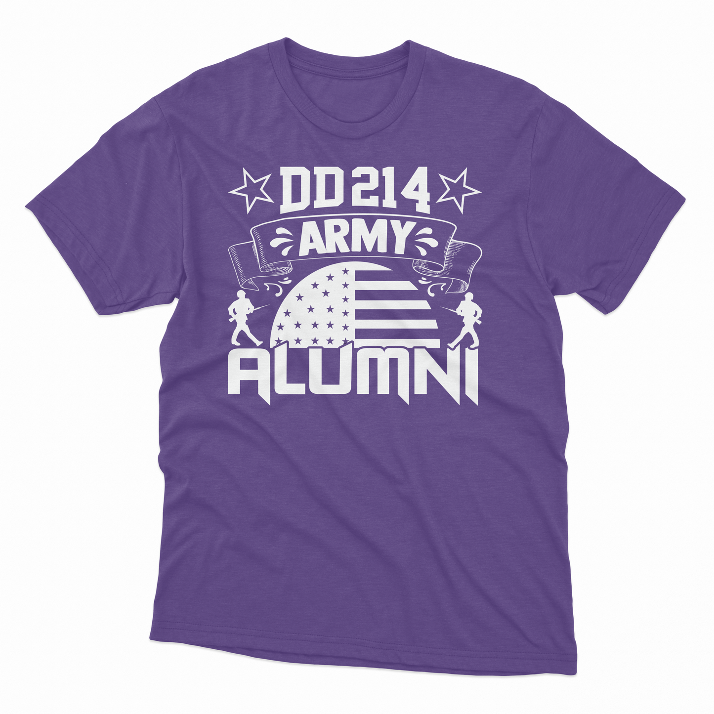 'DD214 Army Alumni' T-Shirt - Lilac