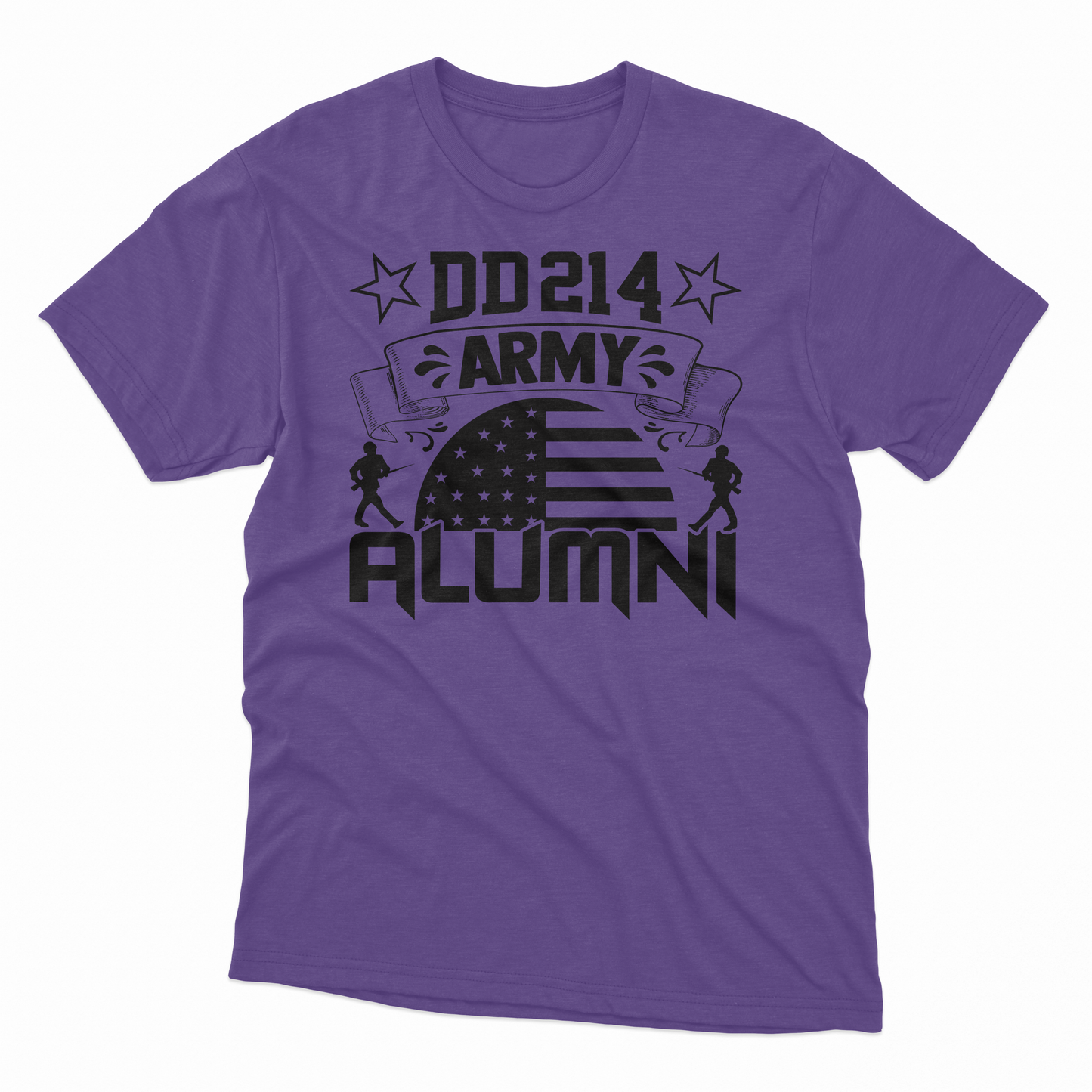 'DD214 Army Alumni' T-Shirt - Lilac