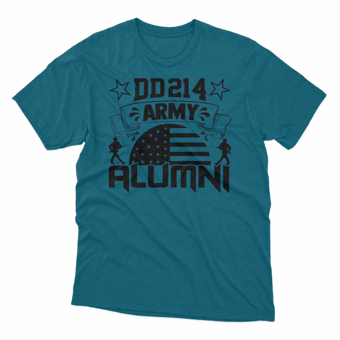 'DD214 Army Alumni' T-Shirt - Midnight Blue