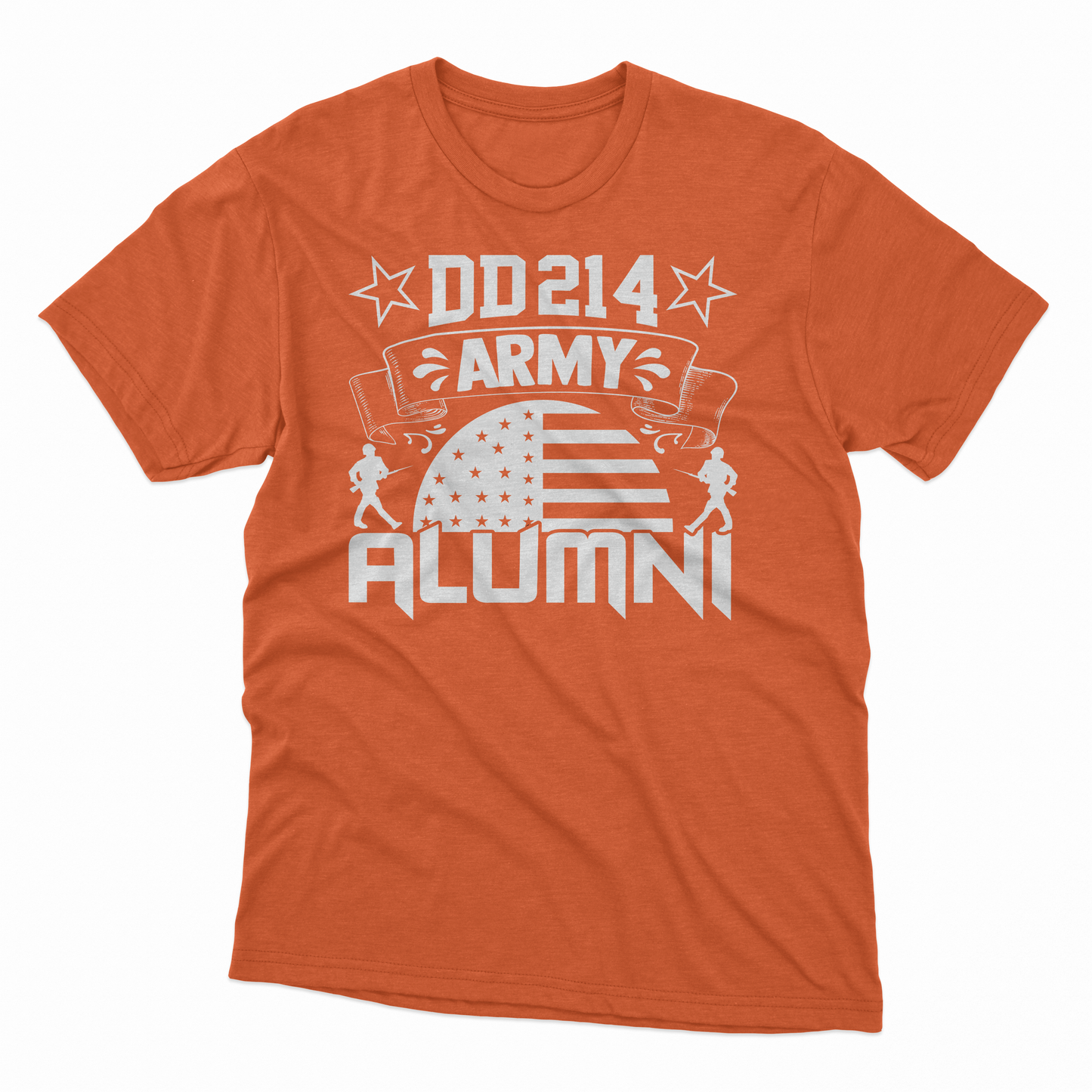 DD214 Army Alumni T-Shirt - Orange