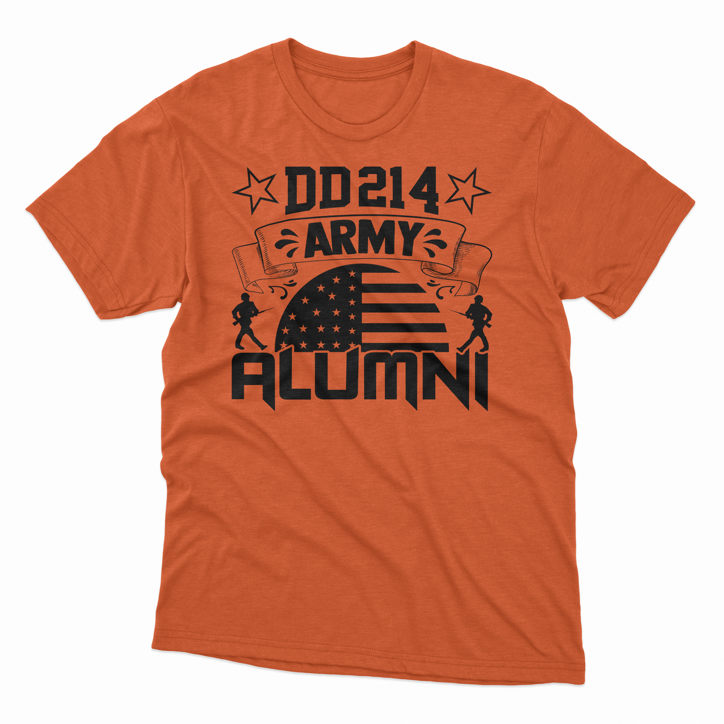 DD214 Army Alumni T-Shirt - Orange