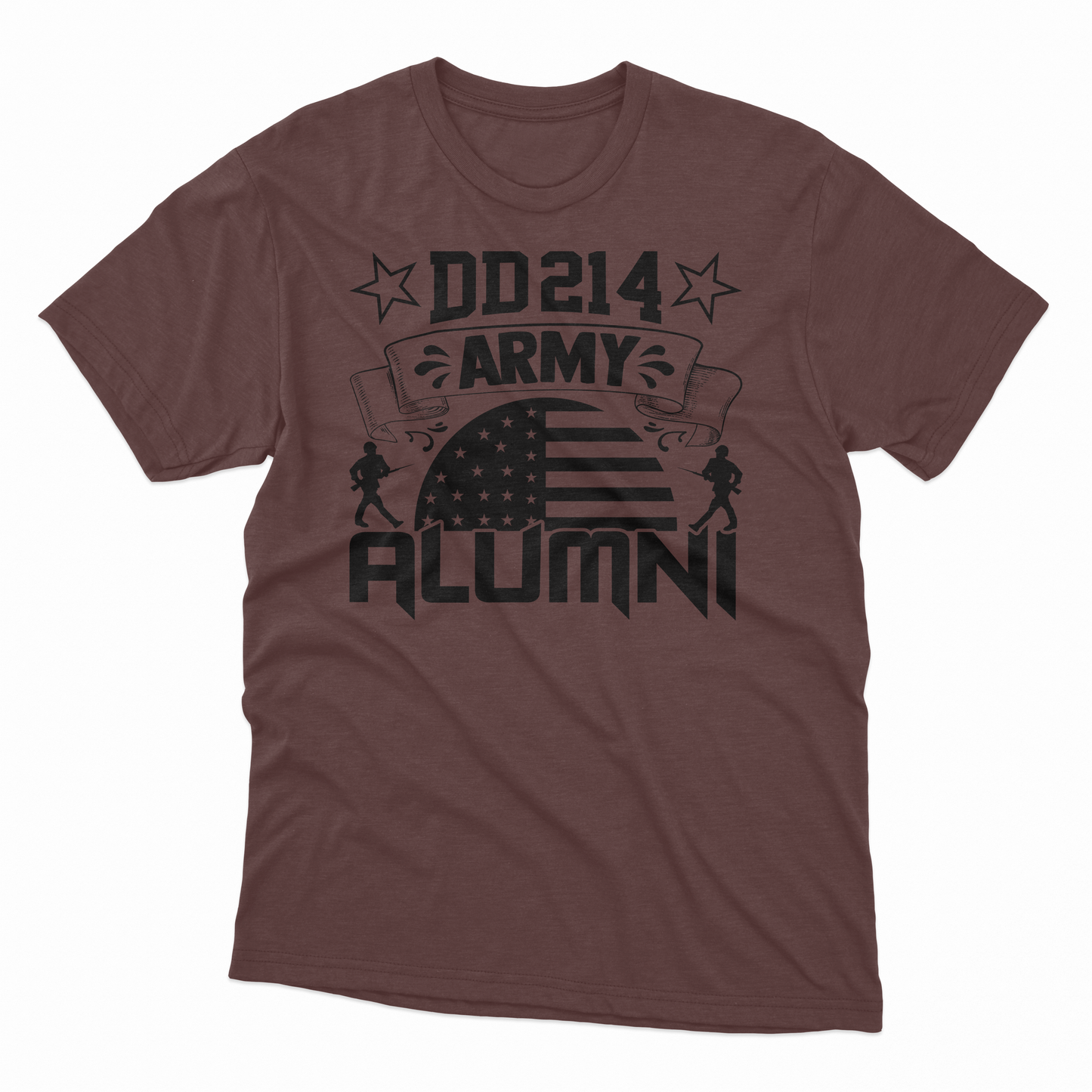 DD214 Army Alumni T-Shirt - Russet