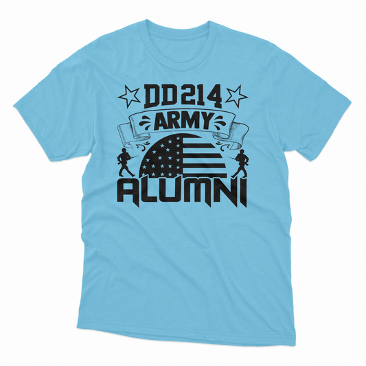 DD214 Army Alumni T-Shirt - Sky