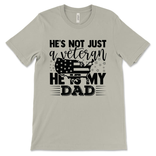 My Veteran Dad Adult T-Shirt - Thyme