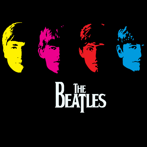 Meet The Beatles Color Decal (9"x6")