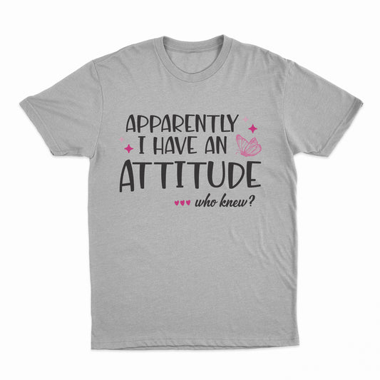 I Have An Attitude Youth T-Shirt - Ash