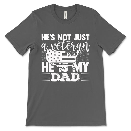 My Veteran Dad Adult T-Shirt - Asaphalt