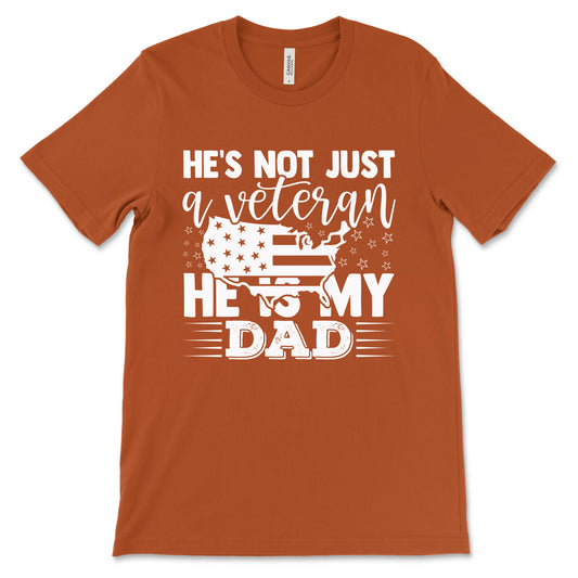 My Veteran Dad Adult T-Shirt - Autumn