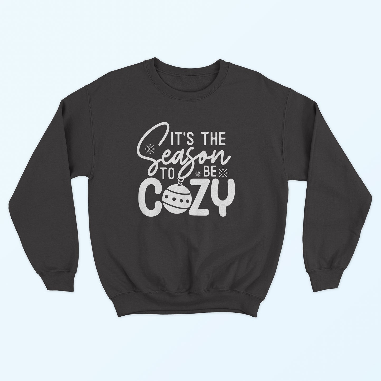 Cozy Season Christmas Sweatshirt - Black