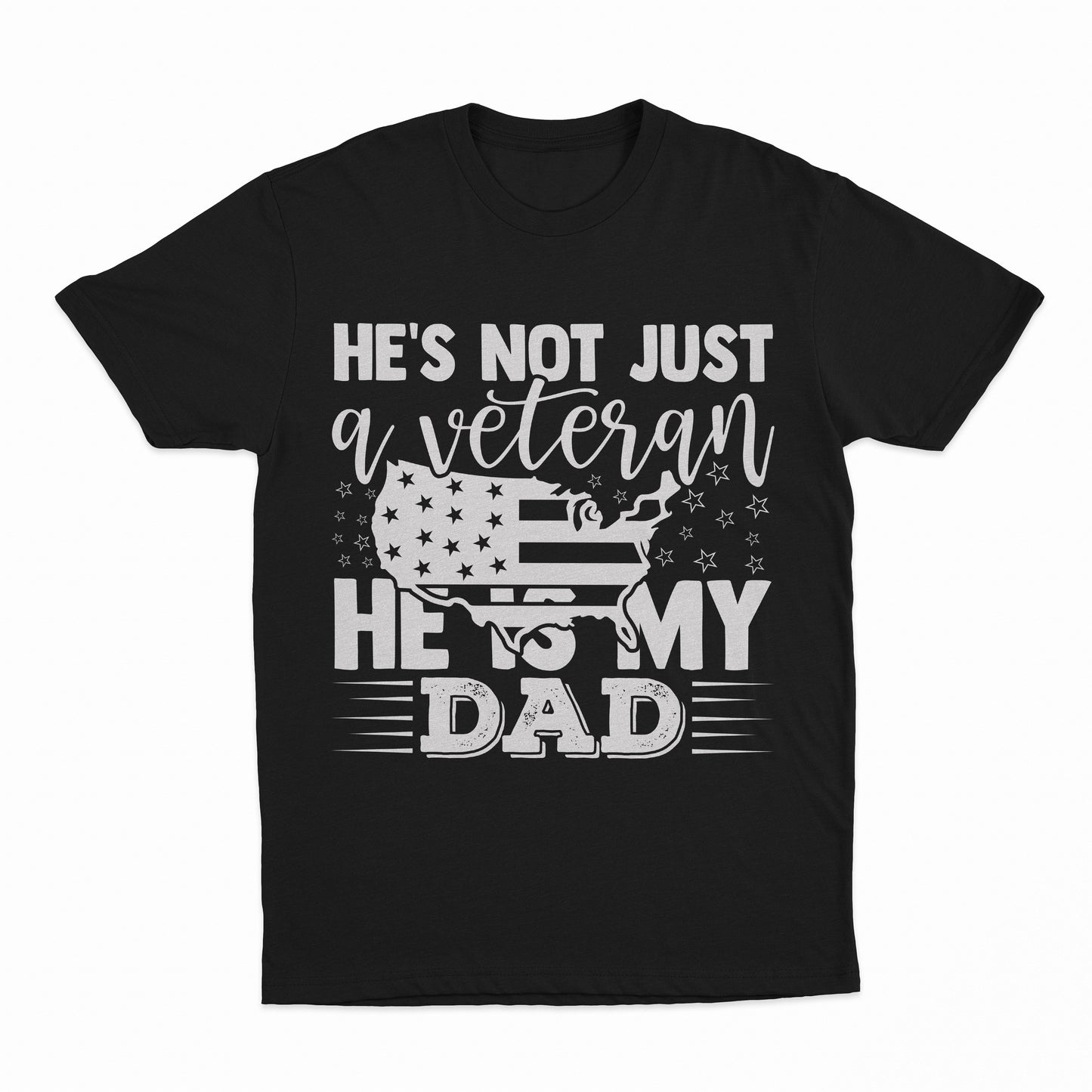 My Veteran Dad Youth T-Shirt - Black