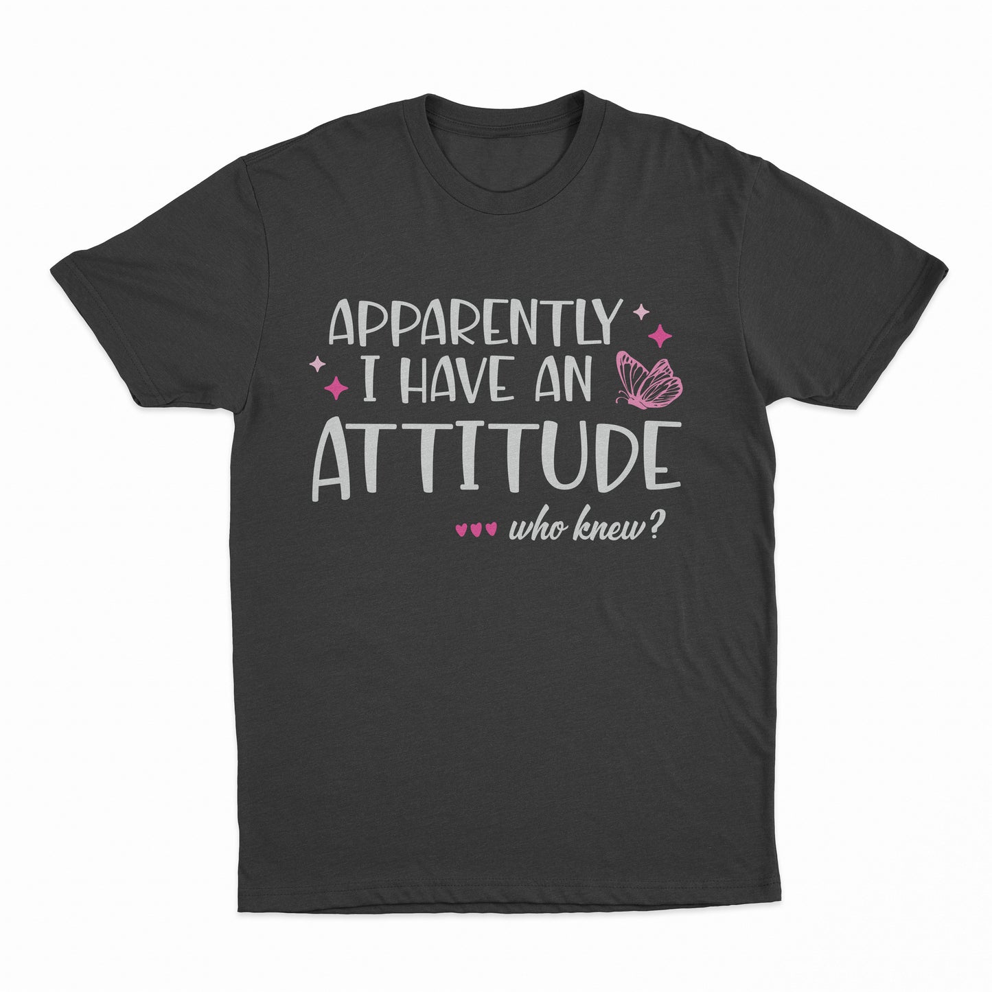 I Have An Attitude Youth T-Shirt - Black