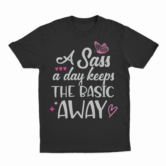 Sass A Day Youth T-Shirt - Black