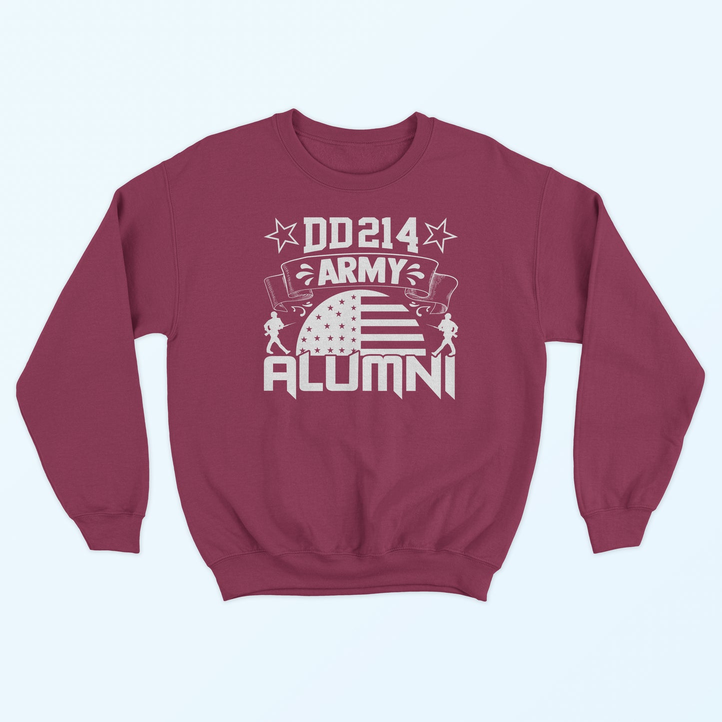 DD214 Army Alumni Sweatshirt - Cardinal