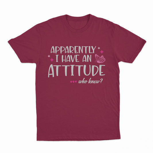 I Have An Attitude Youth T-Shirt - Cardinal