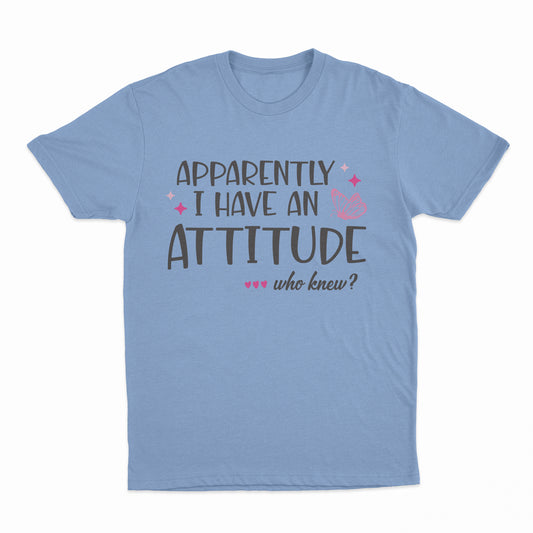 I Have An Attitude Youth T-Shirt - Carolina Blue