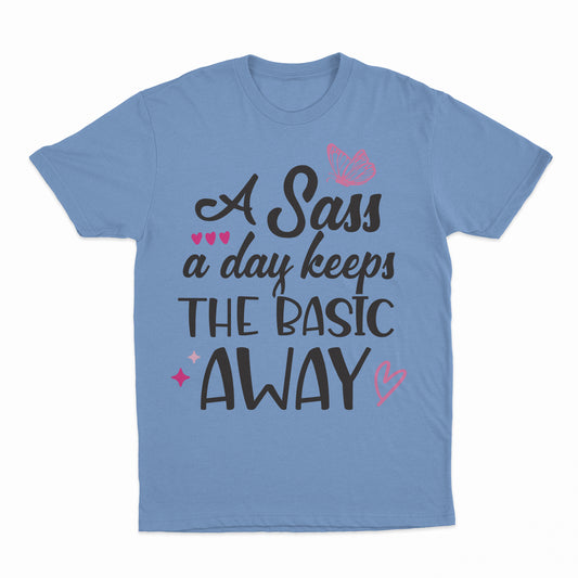 Sass A Day Youth T-Shirt - Carolina Blue