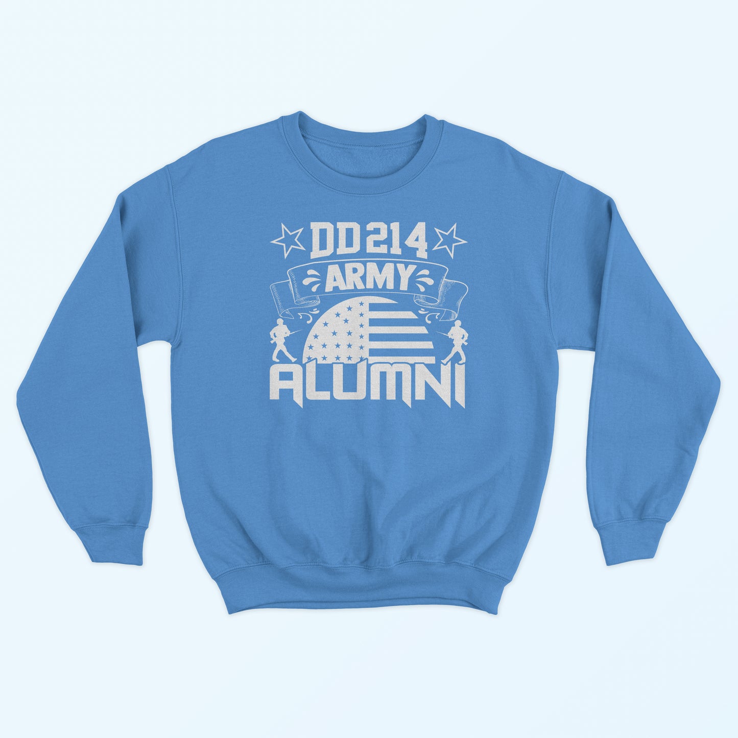 DD214 Army Alumni Sweatshirt - Carolina Blue