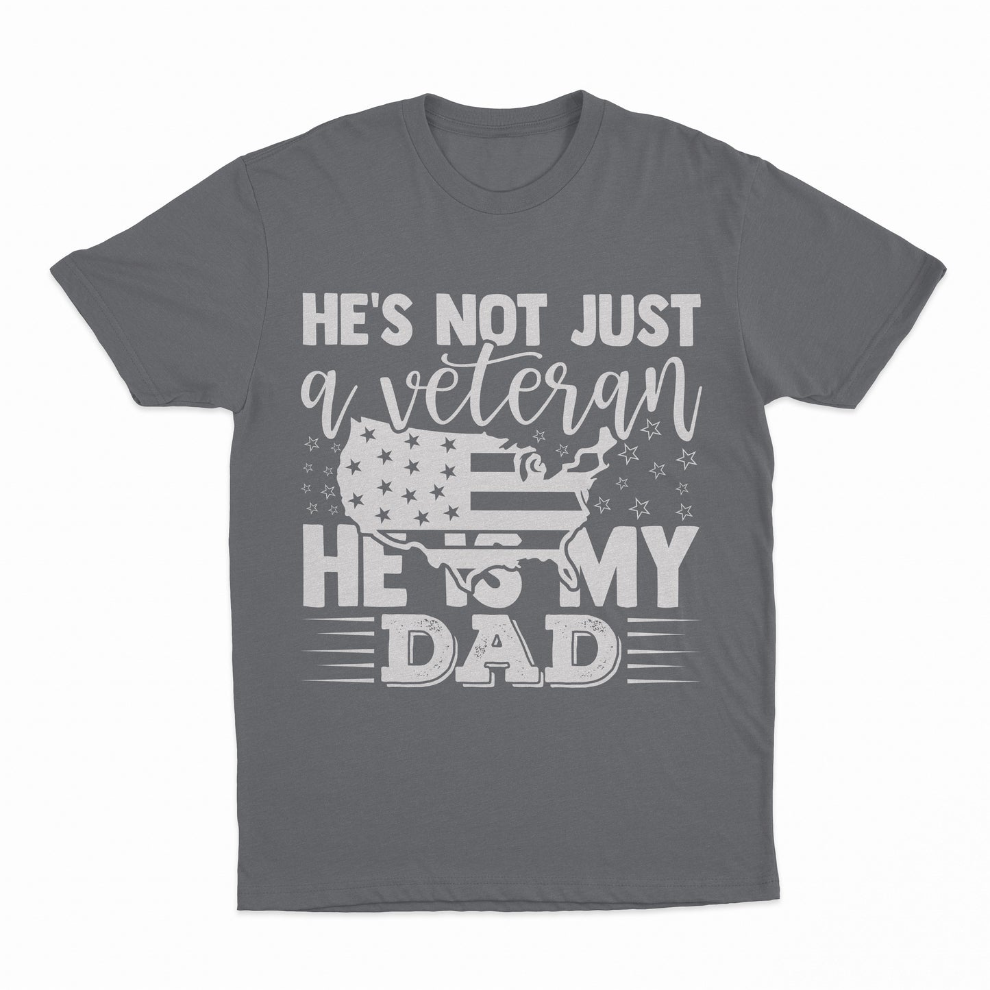 My Veteran Dad Youth T-Shirt - Charcoal