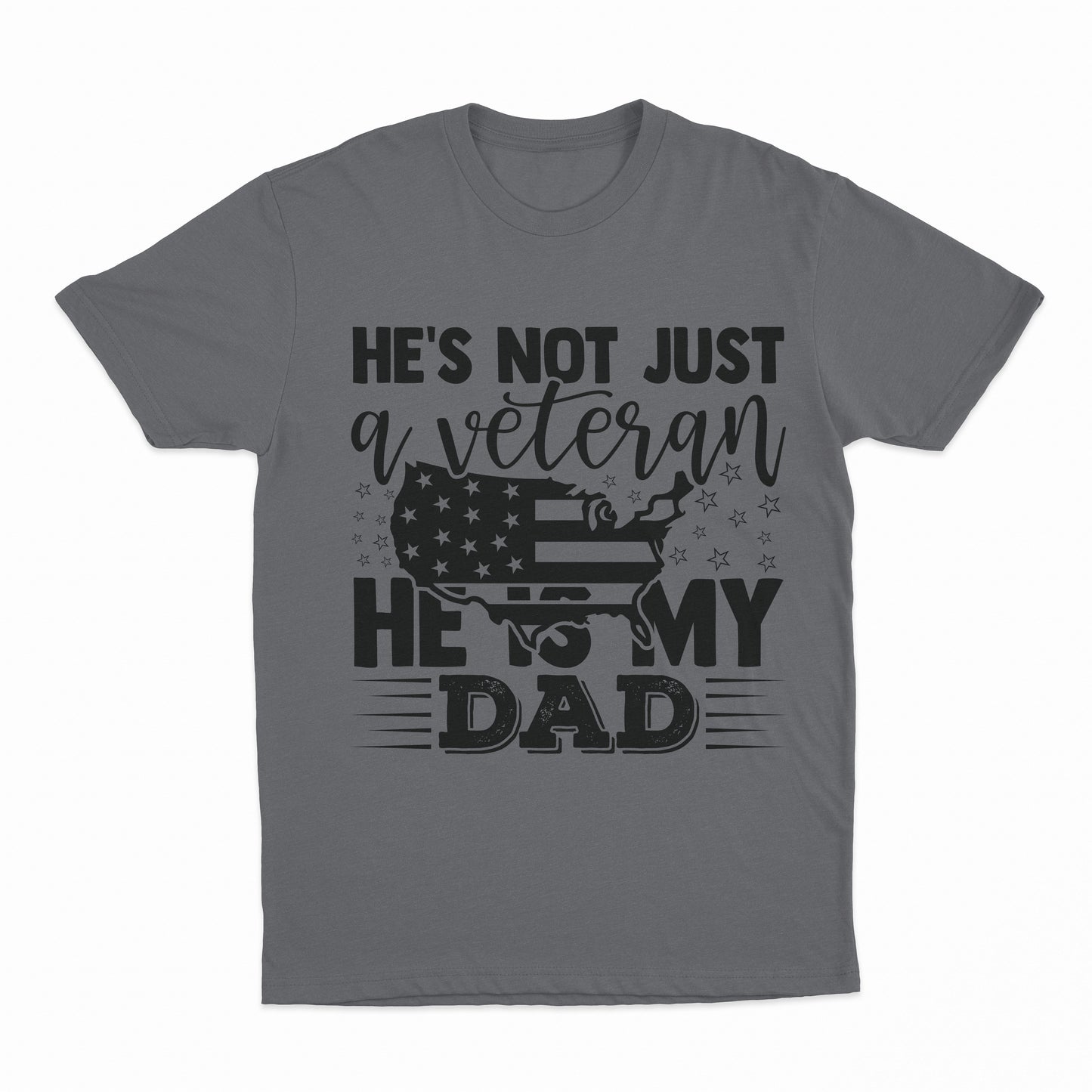 My Veteran Dad Youth T-Shirt - Charcoal