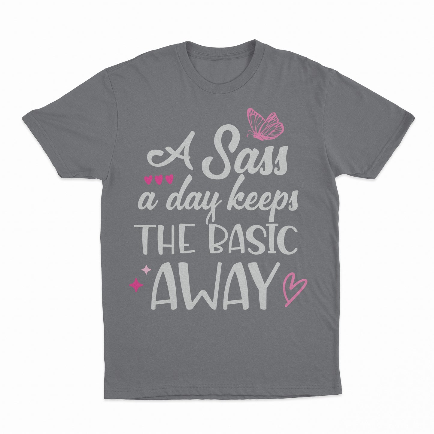 Sass A Day Youth T-Shirt - Charcoal