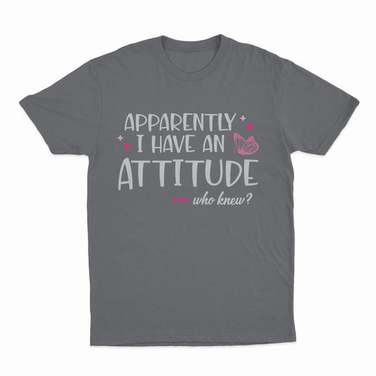 I Have An Attitude Youth T-Shirt - Charcoal