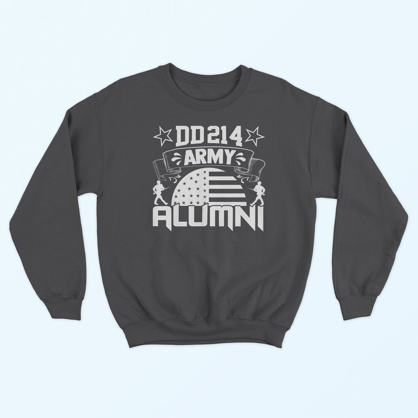 DD214 Army Alumni Sweatshirt - Charcoal Heather