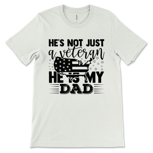 My Veteran Dad Adult T-Shirt - Sport Grey