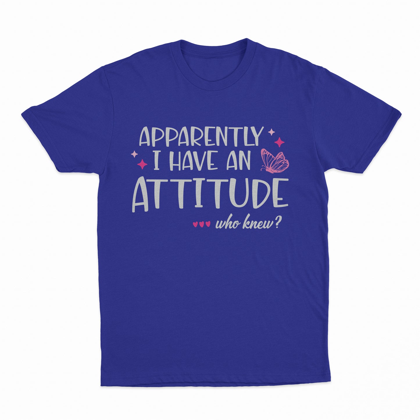 I Have An Attitude Youth T-Shirt - Cobalt