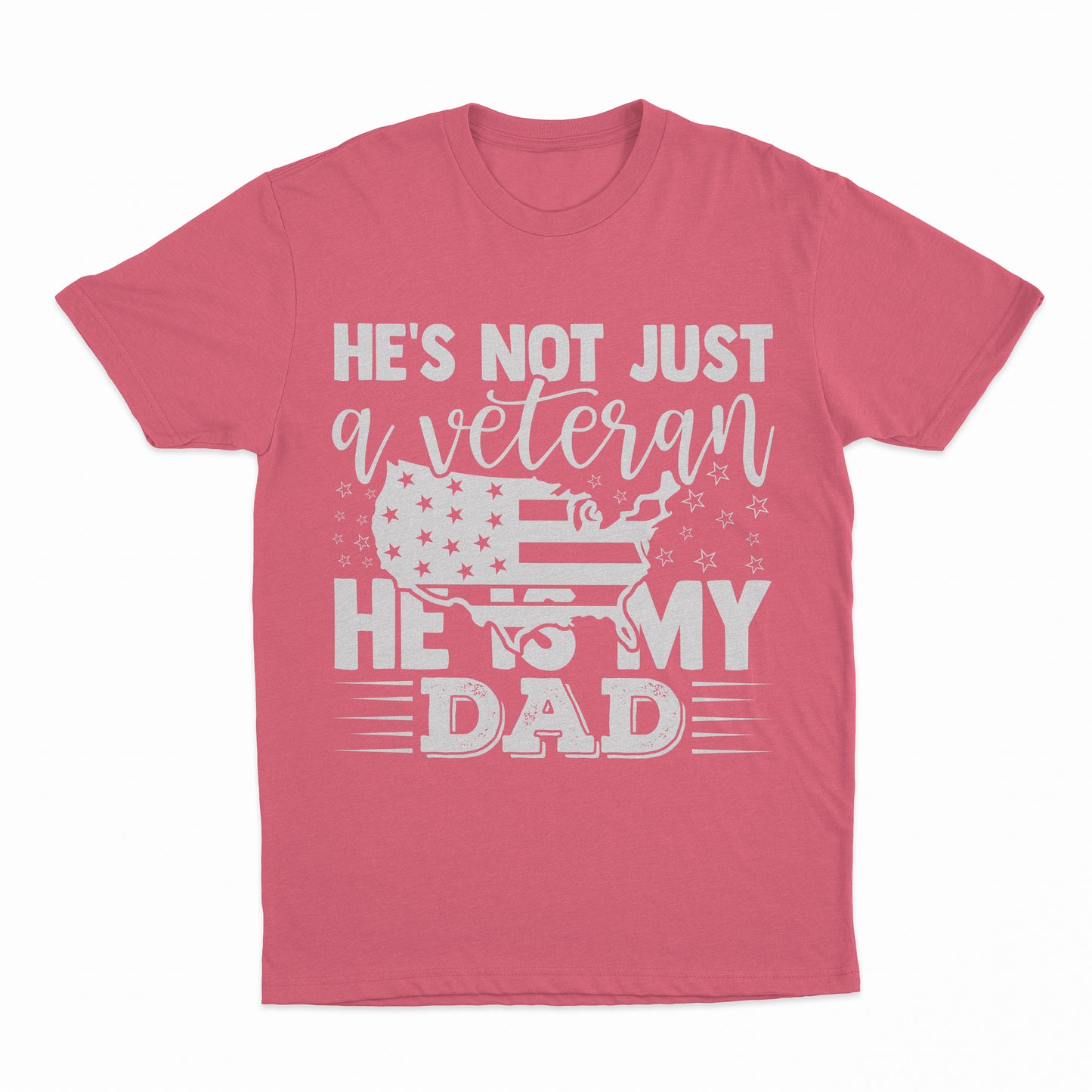 My Veteran Dad Youth T-Shirt - Coral Silk