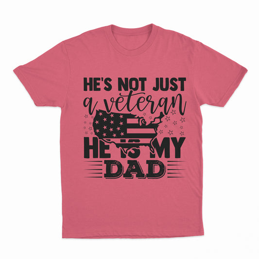 My Veteran Dad Youth T-Shirt - Coral Silk