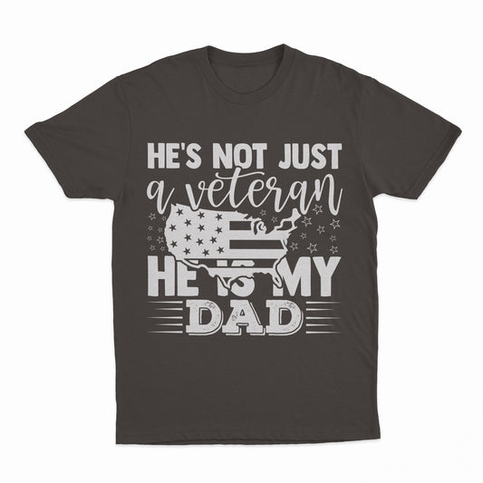 My Veteran Dad Youth T-Shirt - Dark Chocolate