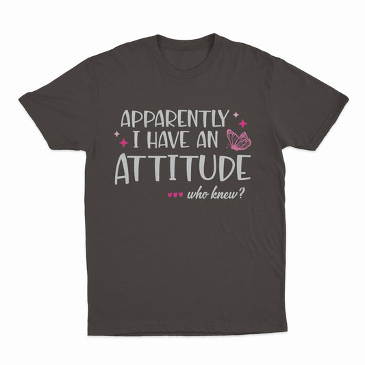 I Have An Attitude Youth T-Shirt - Dark Chocolate