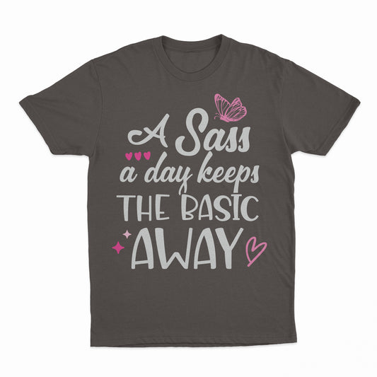 Sass A Day Youth T-Shirt - Dark Chocolate