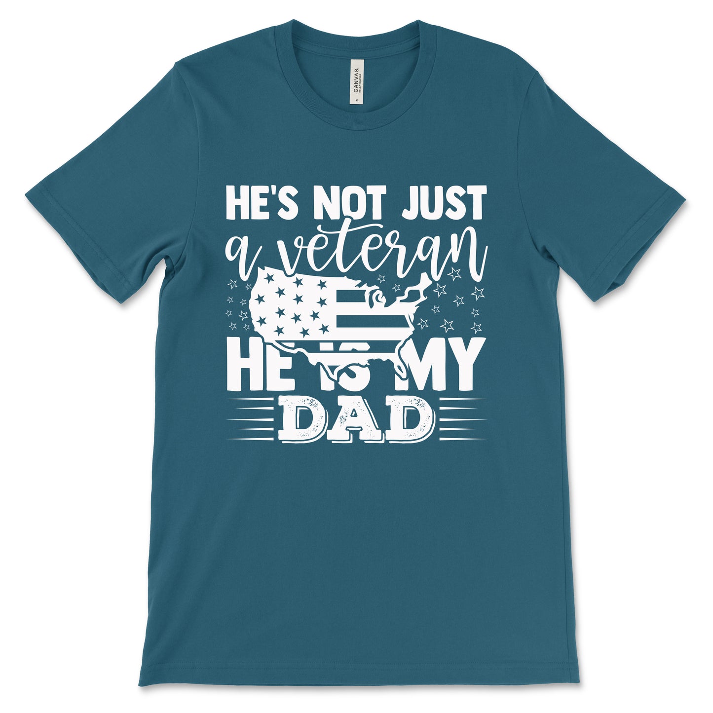 My Veteran Dad Adult T-Shirt - Deep Teal