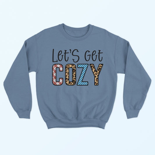 Let's Get Cozy Sweatshirt - Denim