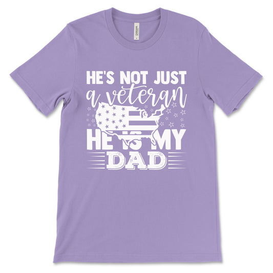 My Veteran Dad Adult T-Shirt - Dark Lavendar