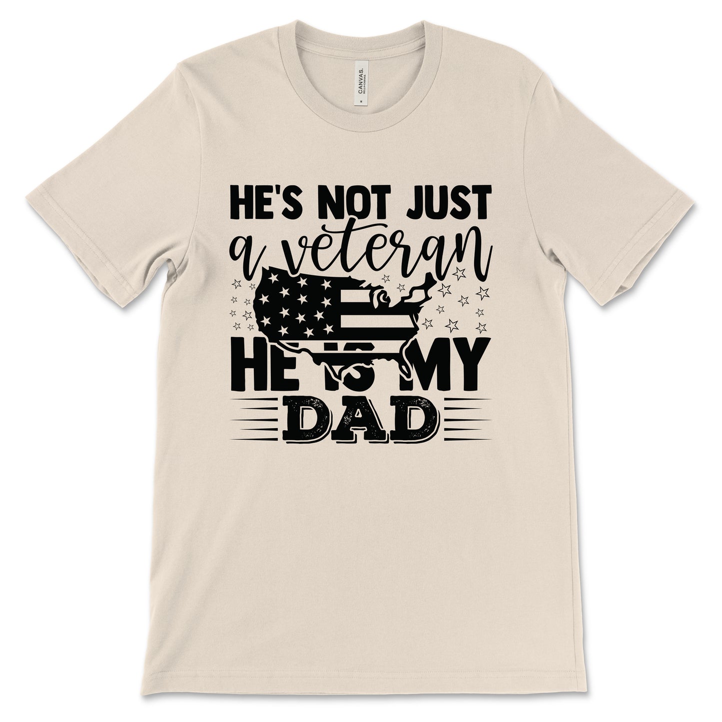 My Veteran Dad Adult T-Shirt - Dust